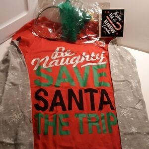 Wound up size 1 Christmas shirt and headband